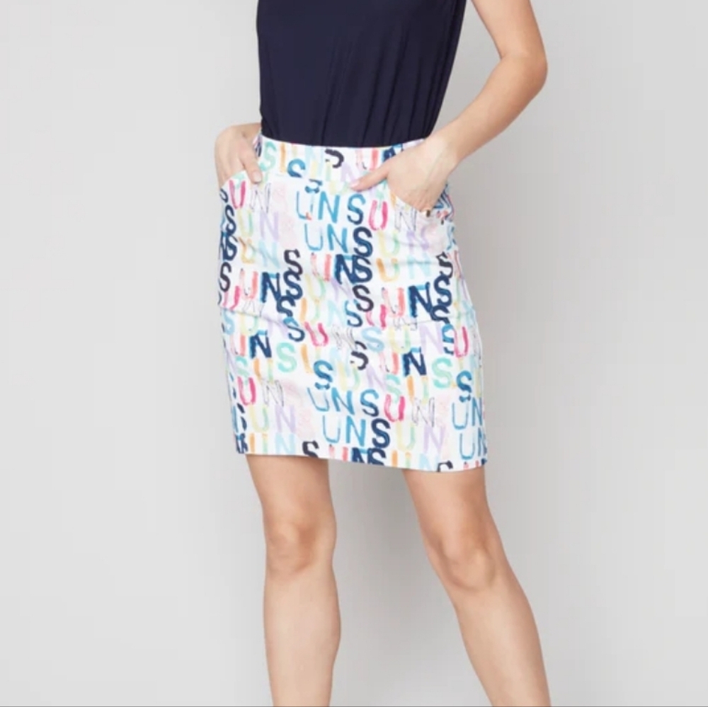 Charlie B Printed Skort Size6